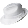 Bailey Craig Braided Fedora in White