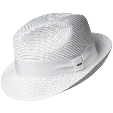 Bailey Craig Braided Fedora in White