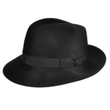 Bailey Criss Polished LiteFelt® Wool Fedora in Black