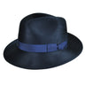 Bailey Criss Polished LiteFelt® Wool Fedora in Navy #color_ Navy