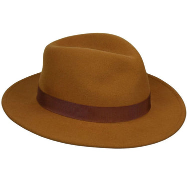 Bailey Curtis in Satchel Pinch Front Wool Felt Fedora in #color_