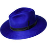 Bailey Godwin Elite Finish Wool Wide Brim Fedora in Lazuli Blue