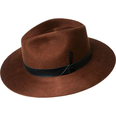 Bailey Godwin Elite Finish Wool Wide Brim Fedora in Oak