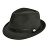 Bailey Ike Wool Felt Trilby in Olive #color_ Olive