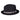 Bailey Salem Pinch Front Toyo Straw Fedora in Black