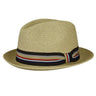 Bailey Salem Pinch Front Toyo Straw Fedora in Natural #color_ Natural