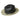 Bailey Warlick Genuine Panama Pinch Front Straw Fedora in Black / Natural