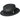 Bailey Wilshire Poly Braid Fedora in Solid Black #color_ Solid Black