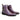 Basket Weave Calfskin Buckle Boot in Burgundy