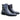 Basket Weave Calfskin Buckle Boot in Black #color_ Black