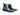 Basket Weave Leather Chelsea Boot in Black #color_ Black