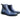 Basket Weave Leather Chelsea Boot in Navy #color_ Navy