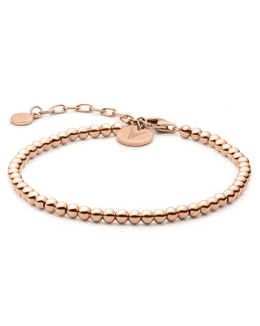 The Beaded Bracelet - Rose Gold
