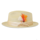 Ferrecci Tapa in Beige Crushable Straw Fedora