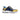 Belvedere Adam in Gold, Electric Blue & Black Exotic Ostrich / Calf-Skin Leather Sneaker in Gold Electric Blue Black #color_ Gold Electric Blue Black