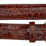 Belvedere Alligator Belt in Peanut in Peanut 44