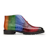 Belvedere Alvaro in Multi Color Genuine Hand Painted Ostrich Leg Boots in Multi Color #color_ Multi Color