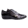 Belvedere Bene in Black Genuine Ostrich & Soft Calf Sneakers in Black #color_ Black