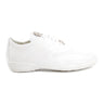 Belvedere Bene in White Genuine Ostrich & Soft Calf Sneakers in White #color_ White