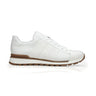 Belvedere Blake in White Color Block Exotic Skin Sneakers in White #color_ White