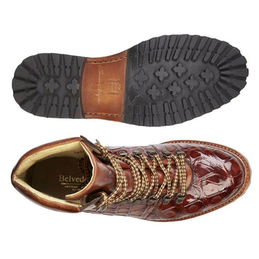 Belvedere Damian in Peanut Genuine Alligator & Italian Calf Boots in #color_
