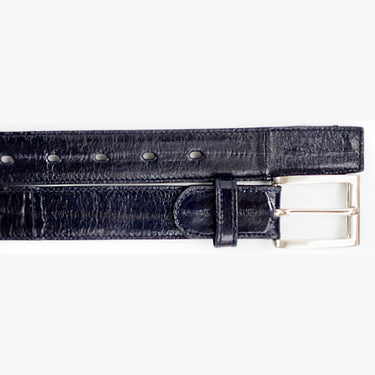 Belvedere Eel Belt in Navy in Navy 44