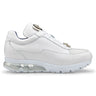 Belvedere Flash in White Ostrich Leg High-Top Sneakers in White #color_ White