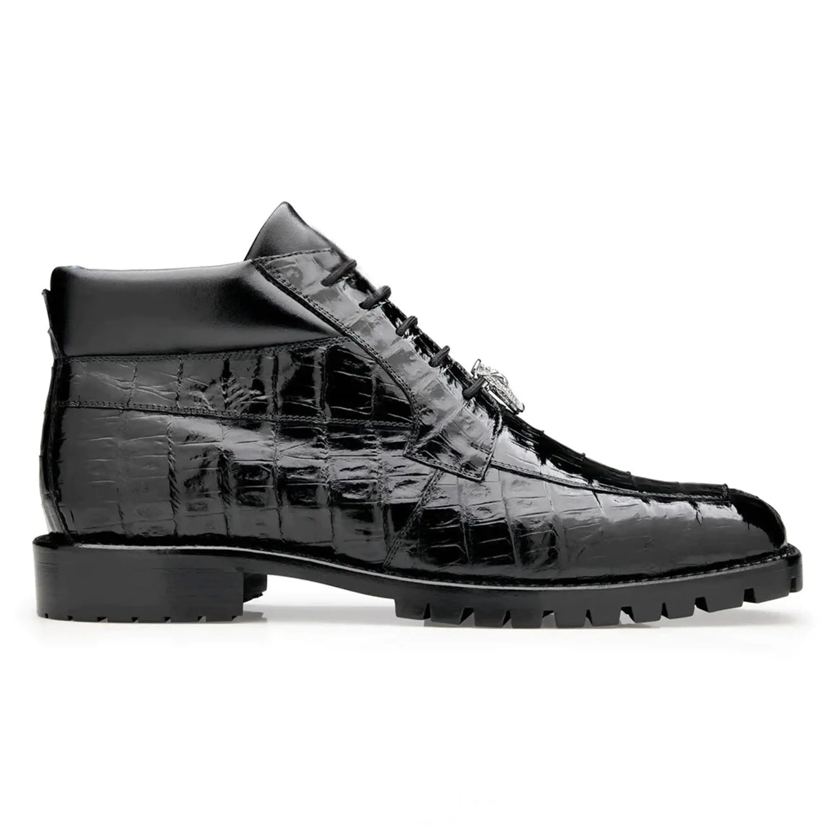 EUC BELVEDERE FUSION Limited Edition Black Libero Boots/ Shoes in Alligator Stefano- Belvedere Shoes Alligator Ankle Boot main image 2