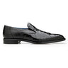 Belvedere Genova in Black Genuine American Alligator Loafers in Black #color_ Black
