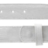 Belvedere Genuine Lizard Belt in White in White 44 #color_ White 44