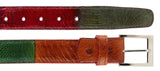 Belvedere Genuine Ostrich Leg Belt in Multi Color