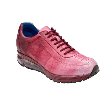 Belvedere George in Multi Rose Genuine Ostrich Hand-painted Sneakers in #color_