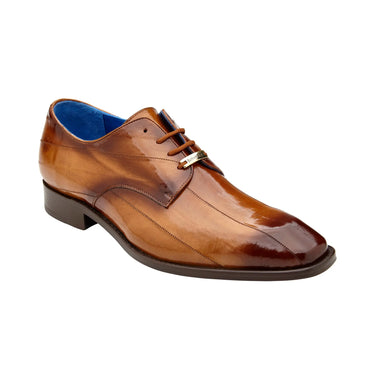 Belvedere Italo in Antique Camel Genuine Hand-Painted Eel Oxfords in #color_