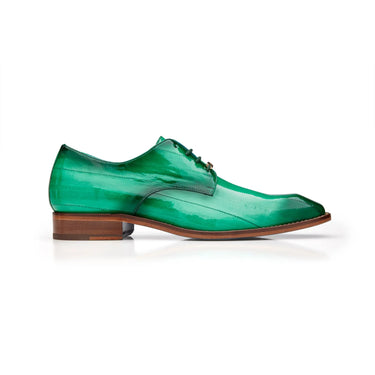 Belvedere Italo in Antique Mint Genuine Hand-Painted Eel Oxfords in Antique Mint