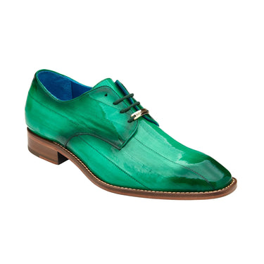 Belvedere Italo in Antique Mint Genuine Hand-Painted Eel Oxfords in #color_