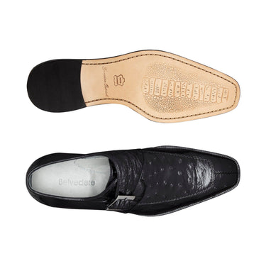 Belvedere Josh in Black Genuine Ostrich Split Toe – DAPPERFAM display picture 3