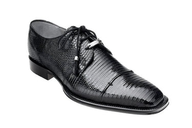 Belvedere Karmelo in Black Genuine Lizard Oxfords  display picture 1