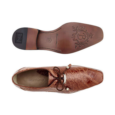 Belvedere Lago in Cognac Genuine Alligator Oxfords  display picture 3