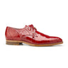 Belvedere Lago in Red Genuine Alligator Oxfords
