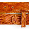 Belvedere Lizard Belt in Tan in Tan 44 #color_ Tan 44