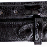 Belvedere Ostrich Leg Belt in Black in Black 44