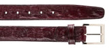 Ostrich Quill Belt in Dark Burgundy