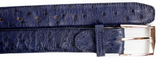 Ostrich Quill Belt in Navy