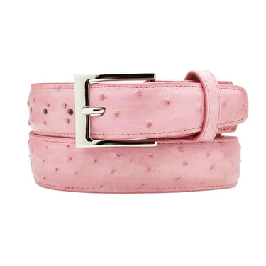 Belvedere Ostrich Quill Belt in Pink in Pink 44 #color_ Pink 44
