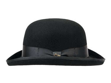 Bigalli Classic in Black Wool Felt Bowler Hat
