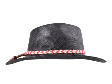 Bigalli Chukaro in Black Panama Hat