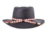 Bigalli Chukaro in Black Panama Hat