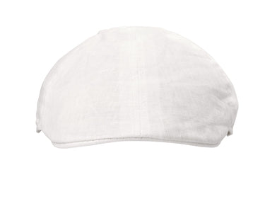 Bigalli Duck Bill in Cream Linen Flat Cap