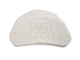 Bigalli Duck Bill in Cream Linen Flat Cap