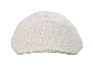 Bigalli Duck Bill in Cream Linen Flat Cap